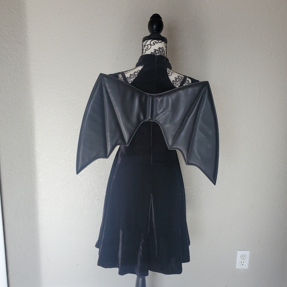 Killstar Tokyo Nights Bat Wing Dress - Picture 3 of 6